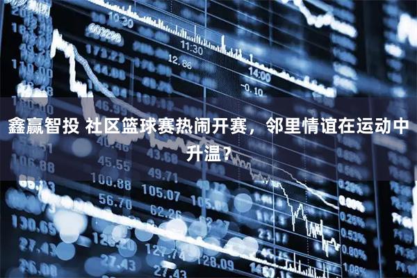 鑫赢智投 社区篮球赛热闹开赛，邻里情谊在运动中升温？